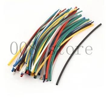 

55Pcs 200mm Heat Shrink Tube Sleeving Wrap Wire Auto Car Cable Various Pack Set 5 Colors 5 Sizes