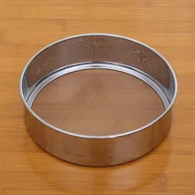 Шт. 1 шт. нержавеющая сталь тонкой 15 см Круглый Муки Сито 40 сетчатый фильтр Дуршлаг просеиватель Advanced кухня торт выпечки инструменты ок 0645