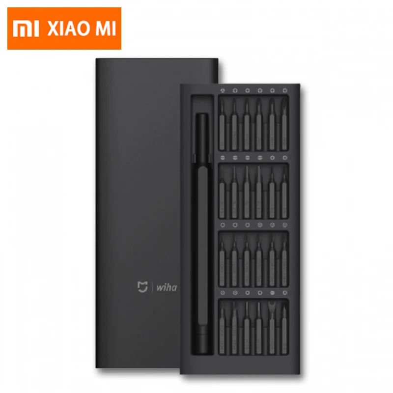 

Xiaomi Mijia Wiha Daily Use Screw Kit 24 Precision Magnetic Bits Box Screw Driver xiaomi Screwdriver Set For Phones PC Man Gift