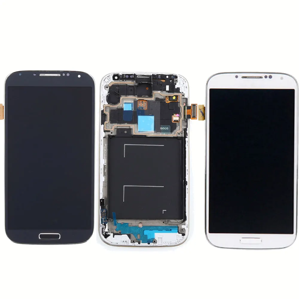 Для SAMSUNG Galaxy S4 i9505 ЖК дисплей сенсорный экран дигитайзер I9500 с рамкой для