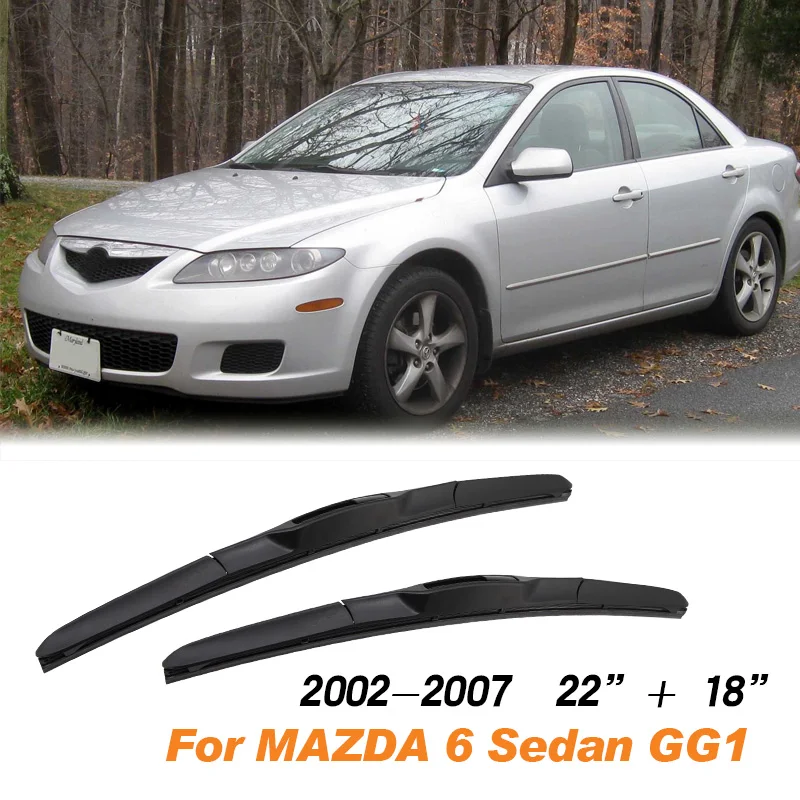 KOSOO Авто Щетка стеклоочистителя для Mazda 6 Wagon/Sedan(GG1 GH1 GJ1/GL) хэтчбек(GG1 GH1) модельный год от 2002 до Fit J крюк рычаг - Цвет: Sedan GG1 2218