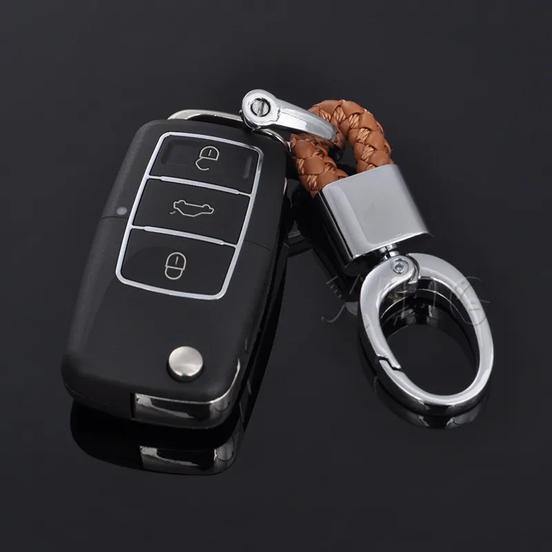 Плетеный кожаный брелок для ключей автомобильных Mercedes BMW Audi Volkswagen VW Ford Nissan Toyota