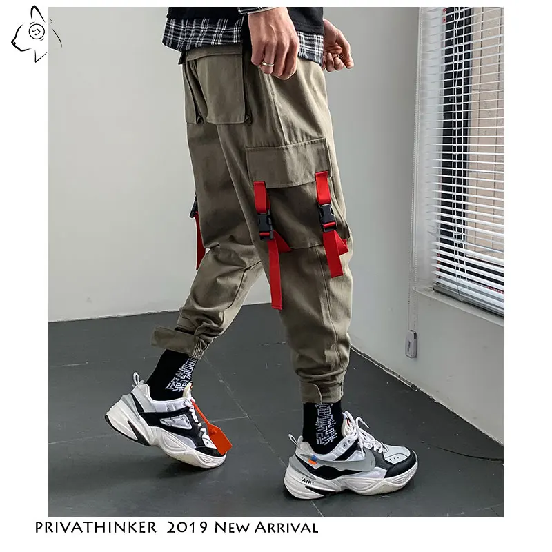 

Privathinker 2019 Autum Man INS Streetwear Multi-Pocket Tooling Harem Pants Mens Causal Sweatpants Male Oversized Cargo Pants