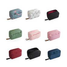 Zipper Man Women Polyester Cosmetic Bag Travel Makeup Bag Cosmetic Organizer Neceser Beauty case Flamingo make up bag 10 etya women dots cosmetic bag makeup bag lady neceser small make up bag travel organizer zipper cosmetic bag for cosmetics