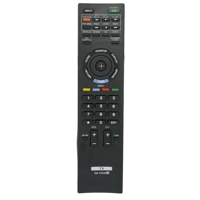 

New Rm-Yd056 Replaced Remote Control Fit For Sony Bravia Lcd Led Tv Kdl-40Hx800 Kdl-46Hx800 Kdl-55Hx800