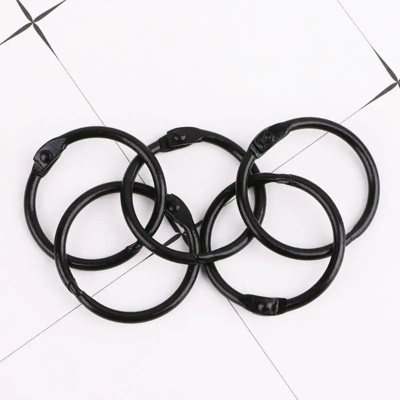 Metal ring binder Metal binder ring Book binding supplies 10pcs Metal Loose Leaf Binder Ring Book Hoops DIY Albums School Office Supplies Craft Binding Book Hoops