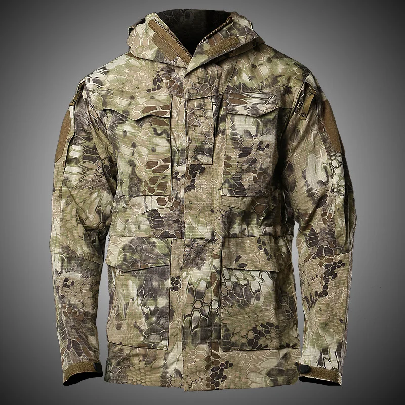 Мужская Уличная армейская одежда M65 UK US, охотничьи Тактические куртки для мужчин на зиму и осень, водонепроницаемый спортивный тренировочный костюм