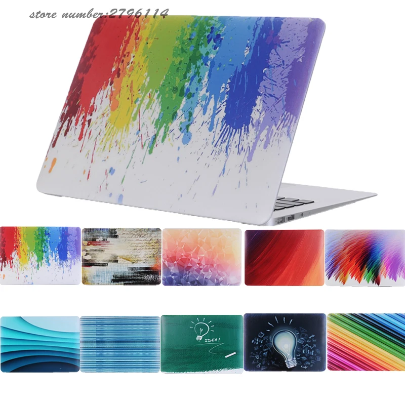 Colorful Painting light bulb Reto Hard Protective Notebook Case For