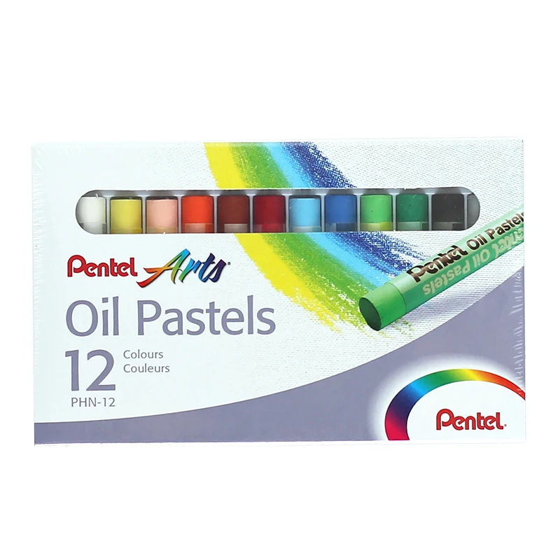 Pentel Oil Pastel PHN 50 цветов Профессиональный рисунок палочка моющаяся масляная краска мягкая Пастельная для художника, студента, детей