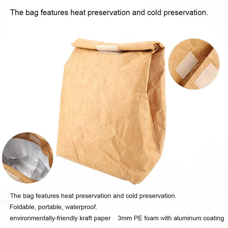 Vogvigo Portable Waterproof Lunch Bag Paste Thermal Insulated Lunch Box Tote for Cooler Case School Food Storage Picnic Bags Vogvigo Portable Waterproof Lunch Bag Paste Thermal Insulated Lunch Box Tote for Cooler Case School Food Storage Picnic Bags