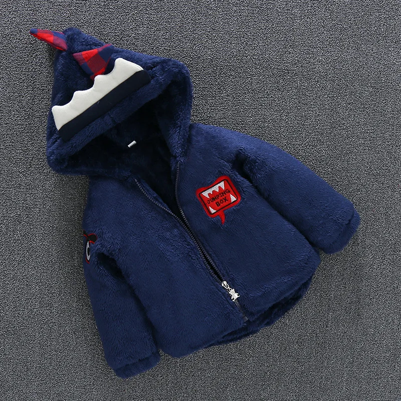 New Baby Coat Thickness Hooded Girls and Boys Jacket Fashion Manteau Bebe 7BBC003