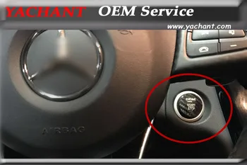 

Free Shipping Dry Carbon Start Stop Engine Fit For SLK SL CLS GLK ML GL GLA GLC GLK C E S Class AMG Keyless Start Button Cover