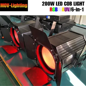

2pcs/lot Blinder 200w RGBWA UV 6IN1 Audience Led Par Light 200W DMX 6/12CH