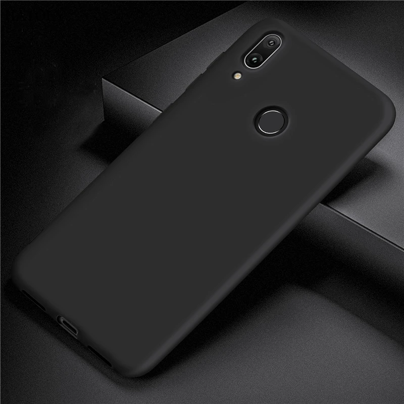

For Huawei Y7 2019 Case Cover for Huawei Y7 2019 Soft Rubber Silicone Armor Bumper Protective TPU Phone Case For Huawei Y7 2019