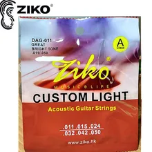 ZIKO 011-050 DAG-011 Acoustic Guitar strings guitar parts musical instruments guitar Accessories ZIKO 011-050 DAG-011 Acoustic Guitar strings guitar parts musical instruments guitar Accessories