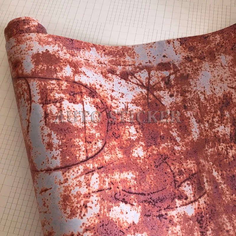 red rust vinyl car wraps 2