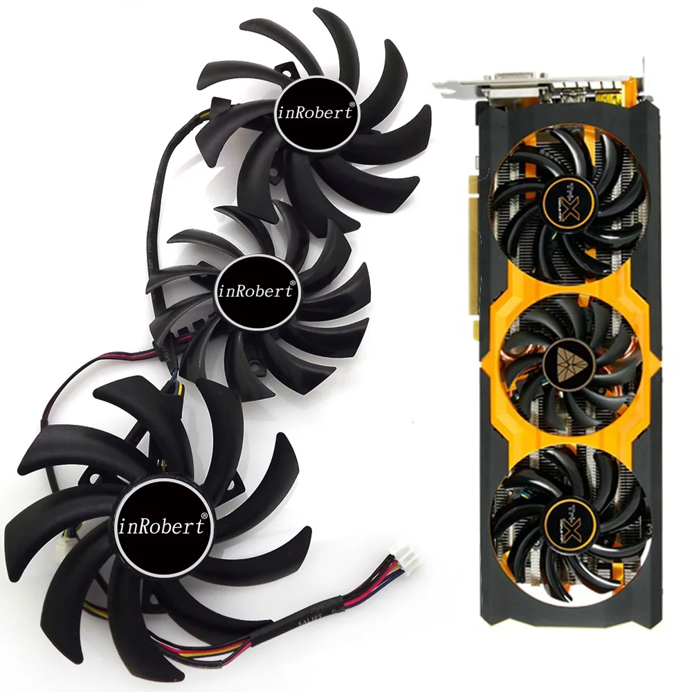 

POWER LOGIC PLD09210D12HH PLD08010S12HH 4Pin For Sapphire R9 270X 280X 290X 370X Vapor-X OC TOXIC Graphics Card Cooling Fan
