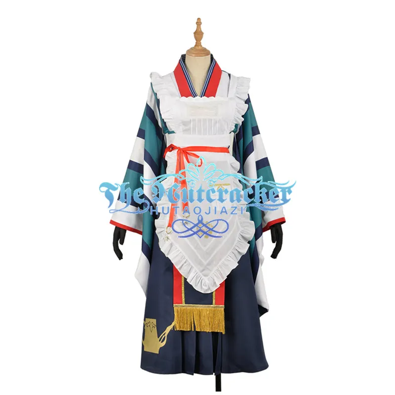 

Rozen Maiden Sui sei seki / Jade Stern Yutaka Cosplay Costume Custom Kimono Outfit with Wig Adult Clothing Striped Dress