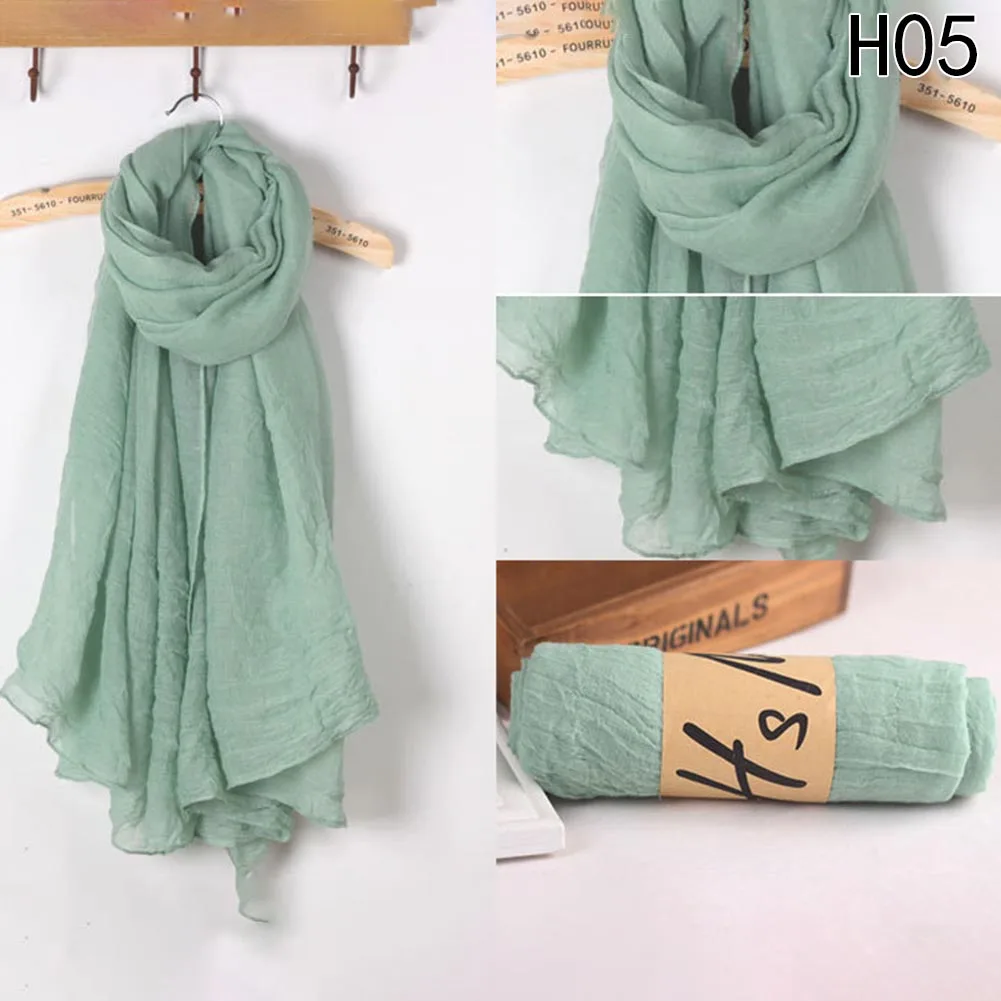 2017 New Fashion 16 Colors Women Scarf Vintage Ladies Solid...
