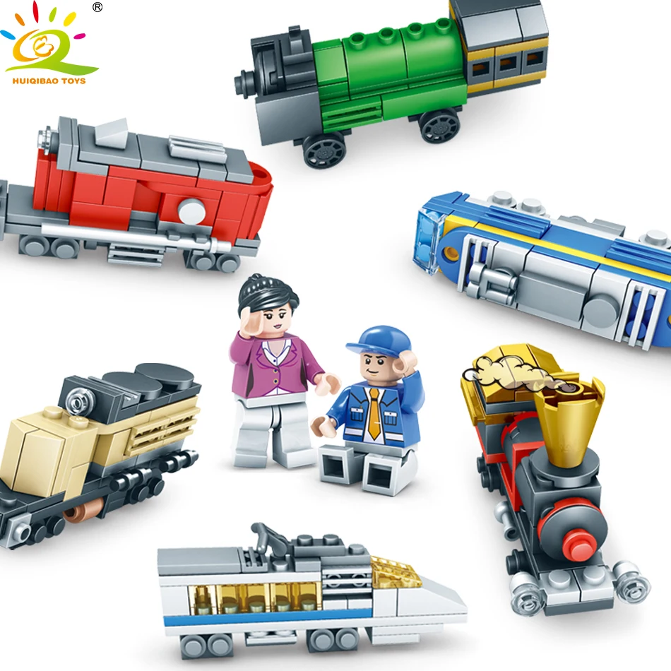 

354pcs Colourful Creator Train Building Blocks Compatible Legoingly City Construction Rails Vehicle Bricks Toys For Children