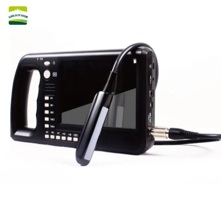 US $398.05 Portable Veterinary Ultrasound Scanner Equipment Convex Probe livestock Ultrasound Machine Linear Rectal Probe For Sale