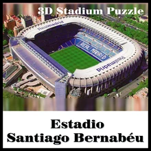 Умный и Счастливый 3D пазл модель стадион без инструкции Bernabeu стадион сувенир бумажный материал DIY игрушки