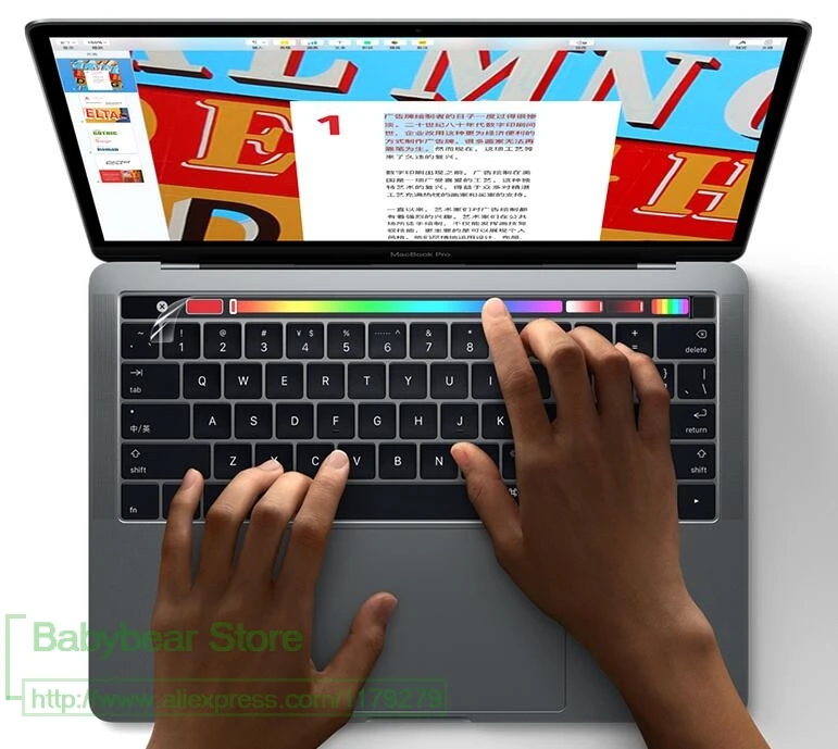 

For 2016/2017 Macbook Pro Retina 13" 15" With Touch Bar Protector Sticker New Clear Transparent Film Skin Guard Protector