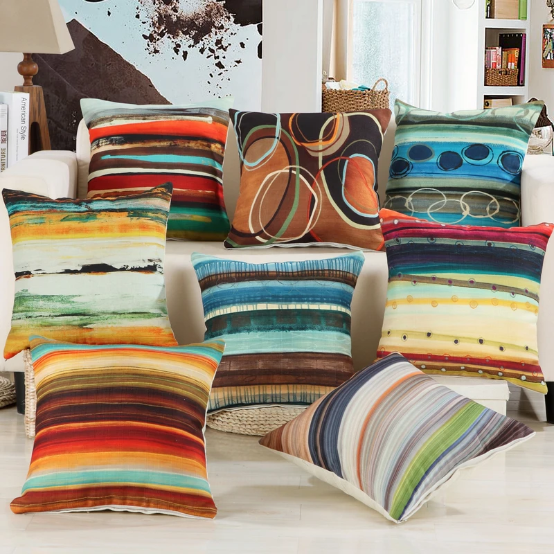 RUBIHOME Wholesale(8pieces/lot) Creative Geometrics Decorative Throw