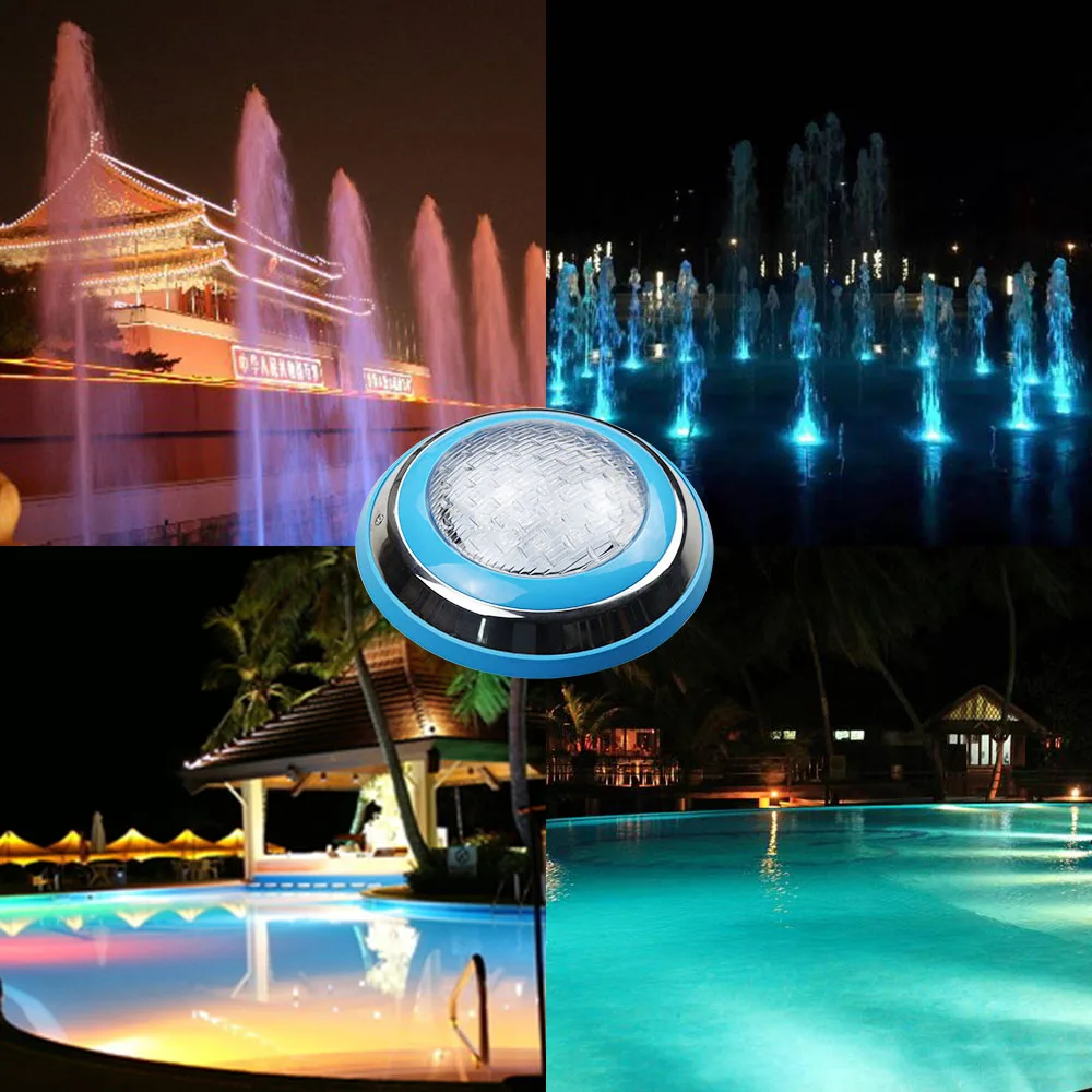 RAYWAY LED luz piscina 54 W AC/DC 12 V RGB IP68 LED control remoto bajo el agua al aire libre de la lámpara de iluminación luz estanque led piscina