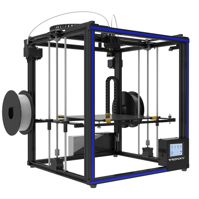 Best Quality Tronxy 3D Printer X5S-2E Double Feeding Port One Extrusion Head Full Aluminium Frame Kit Big Printing Size 330*330*400mm