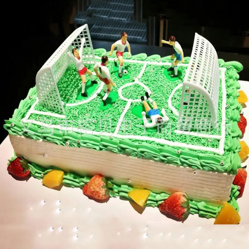 1 комплект футбольная игра торт Топпер день рождения торт Детская кукла игрушка для декора дома Футбол выпечки кекс вечерние принадлежности для украшения торта
