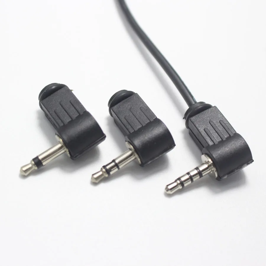 

4pcs 3.5mm 2pole 3pole 4pole Audio Mono Stereo Male jack Plug Right Angle Plugs for Phone Headset