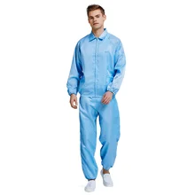 Антистатический раздельный костюм куртка брюки костюм чистая одежда чистая комната комбинезоны