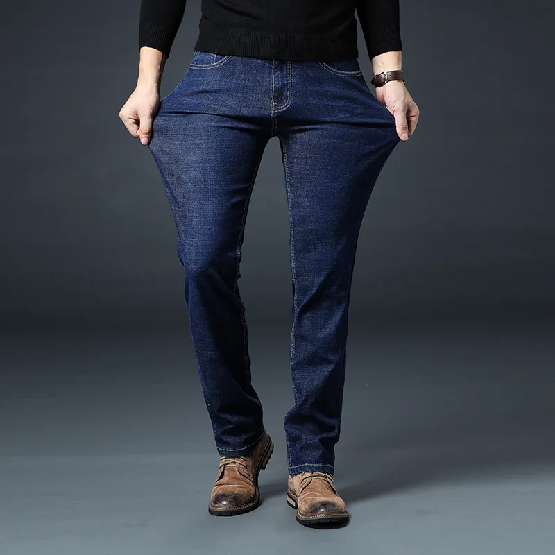 

2019 Stretch Cotton Denim Jeans for Men Good Quality Males Pants