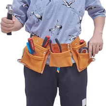 Многофункциональный инструмент для работы, регулируемый ремень, кожаная сумка для хранения игрушек, инструменты, детский ремень из настоящей кожи для маскарадной игры