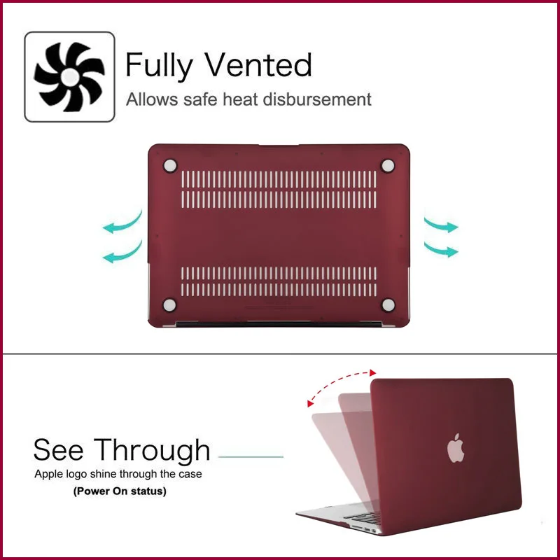 MOSISO Matte Laptop Case For MacBook Pro with Touch Bar A1706/A1708/A1989 Hard Case for mac book New Pro 13 15 inch A1707/A1990 