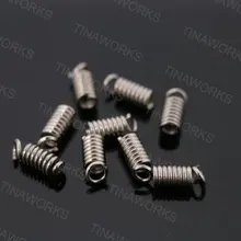 2000 шт. спиральные крепления концевые катушки 6x4 мм подходят 1,0-1,8 мм Шнур