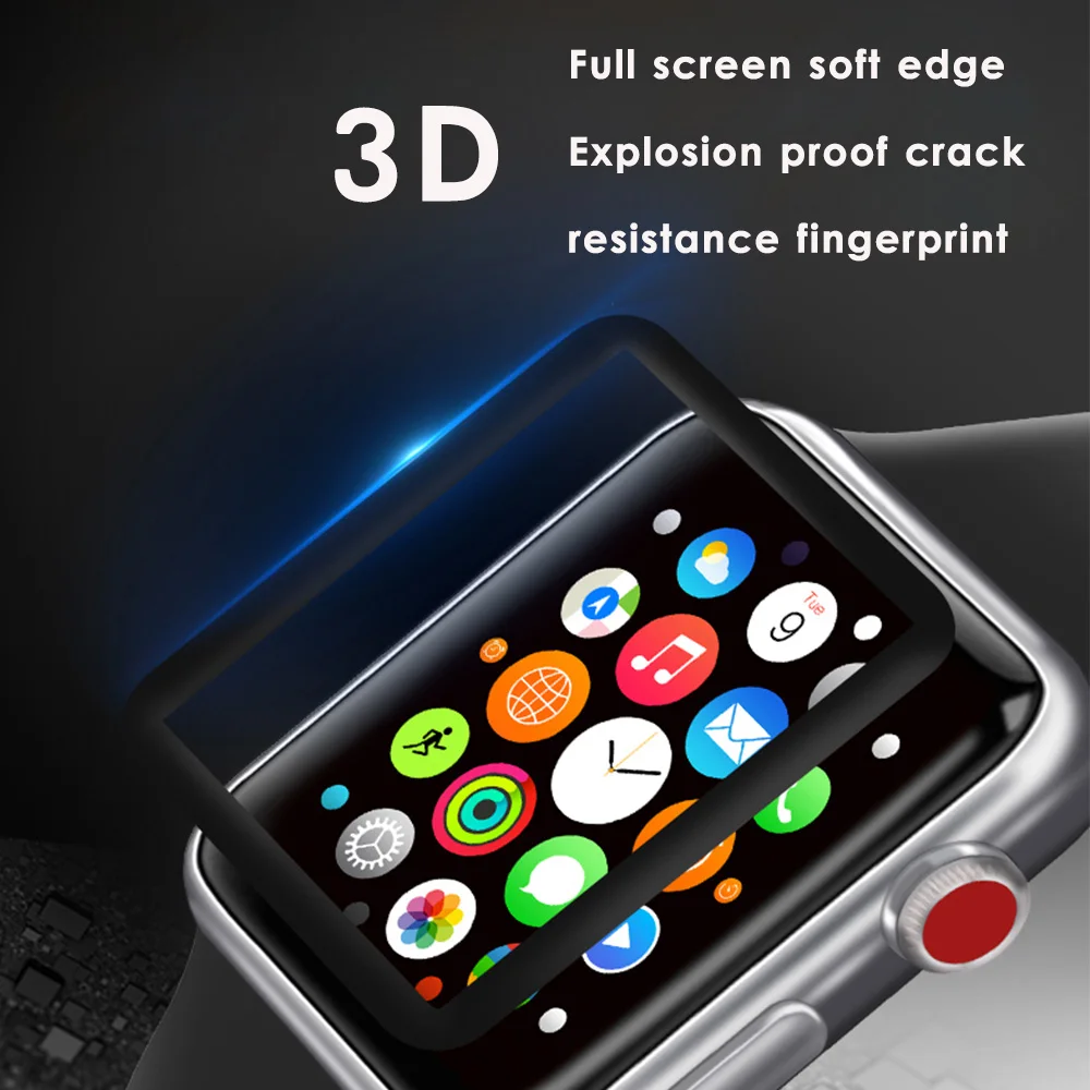 Закаленное стекло для iwatch 4 2018 Защитное apple 40 44 защитный чехол экрана i watch мм