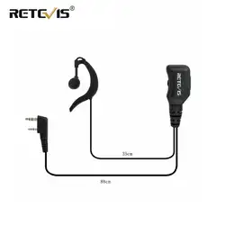 G тип регулируемый объем наушников PU провод 2Pin PTT наушники для Kenwood для BaoFeng UV-5R 888S для Retevis RT5R H777 RT5 RT7