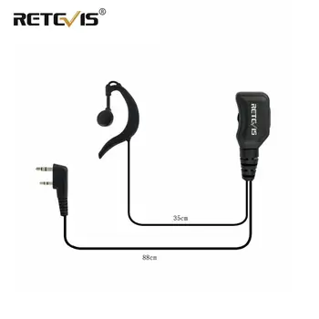 

G Type Adjustable Volume Earpiece PU Wire 2Pin PTT Headphone For Kenwood For BaoFeng UV-5R 888S For Retevis RT5R H777 RT5 RT7