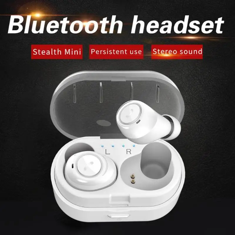 

New TWS Bluetooth Earphones Sports Bluetooth 5.0 Mini Wireless Earbuds Stereo Headset Handsfree with Microphone call for phone