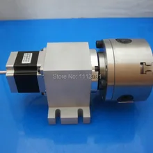 Фрезерный станок с ЧПУ ось вращения, 4th оси, ось вращения для гравировальный станок, 80 мм 3-кулачковый спиральный патрон(с гармонические коробка передач