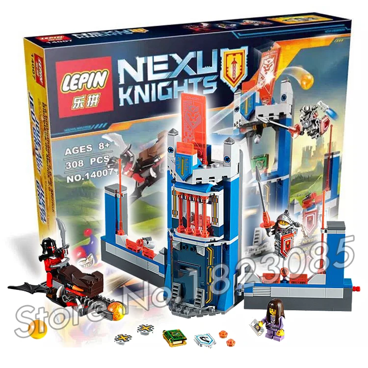 308pcs 2016 New Knights Merlock s Library Model Building Minifigures Children Bricks Action Figure Nexus Compatible