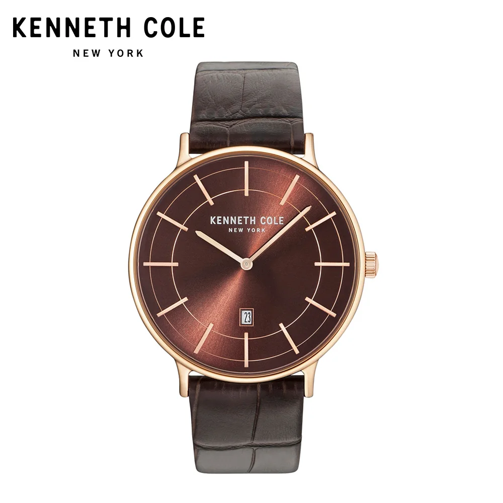 

Kenneth Cole Mens Watches 2018 Luxury Brand KC15057013 Stainless Steel Quarz Leather Strap Buckle Calendar Couple Watches