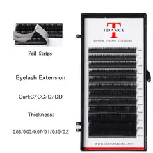 TDANCE, индивидуальное наращивание ресниц C/CC/D/DD, локон, высокое качество, накладные норковые ресницы, накладные объемные ресницы