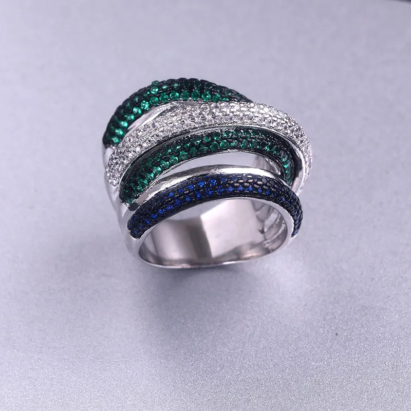 

Accking Luxury Cross Geometry Cubic Zirconia Engagement Naija Bridal Finger Rings Jewelry Addiction For Women