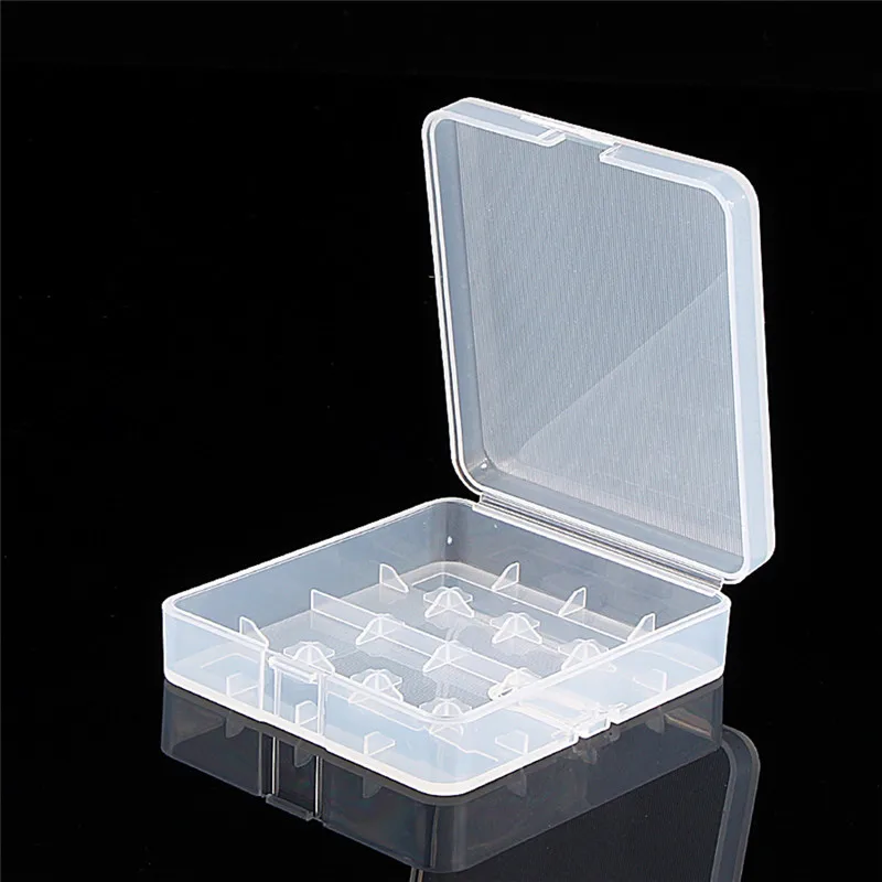 Buy 4 x 18650 Battery Case Plastic Transparent Hard