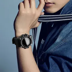 Модные Для мужчин сердечного ритма Спорт цифровые часы 50 м Водонепроницаемый Смарт наручные часы Водонепроницаемый спортивные часы