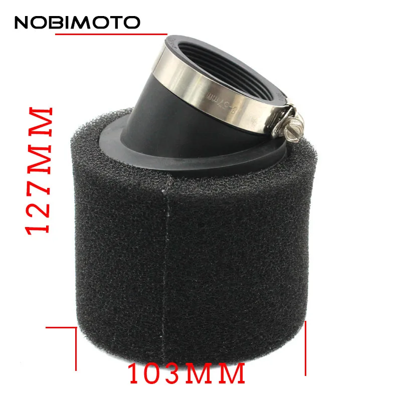 

NOBIMOTO 45/48mm ATV PIT DIRT BIKE 45Degree Cleaner Air Filter Pod Cleaner 110cc 125cc CRF50 XR50 CRF Motorcycle Parts KL-002-10