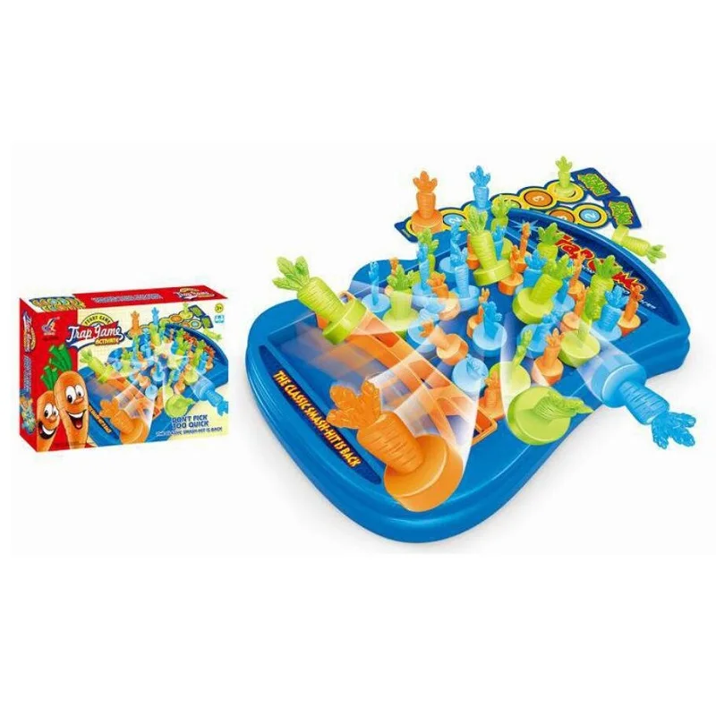 

Rabbit game pull the radish children's board game parent-child interactive educational toys Family Party Game